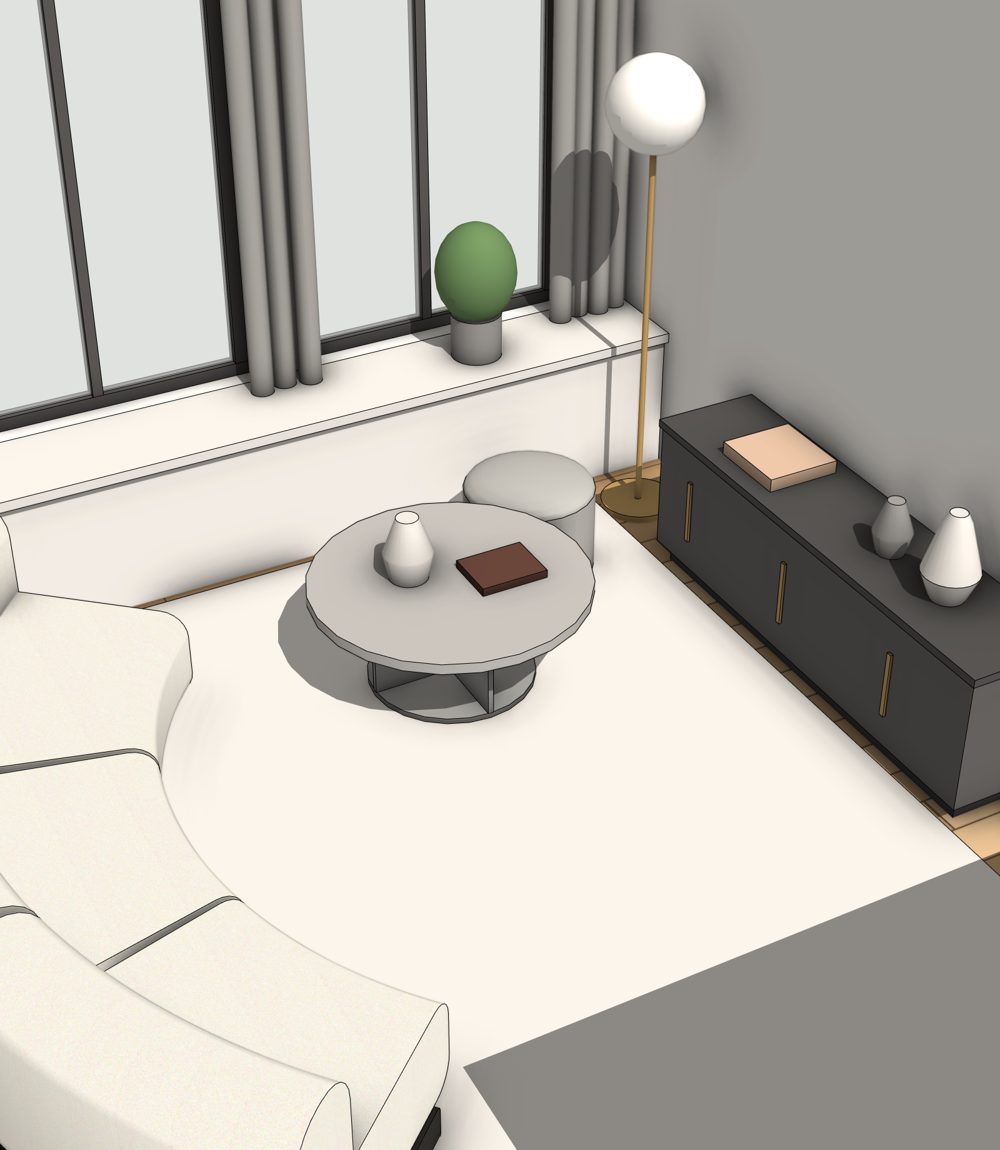 The room before the change